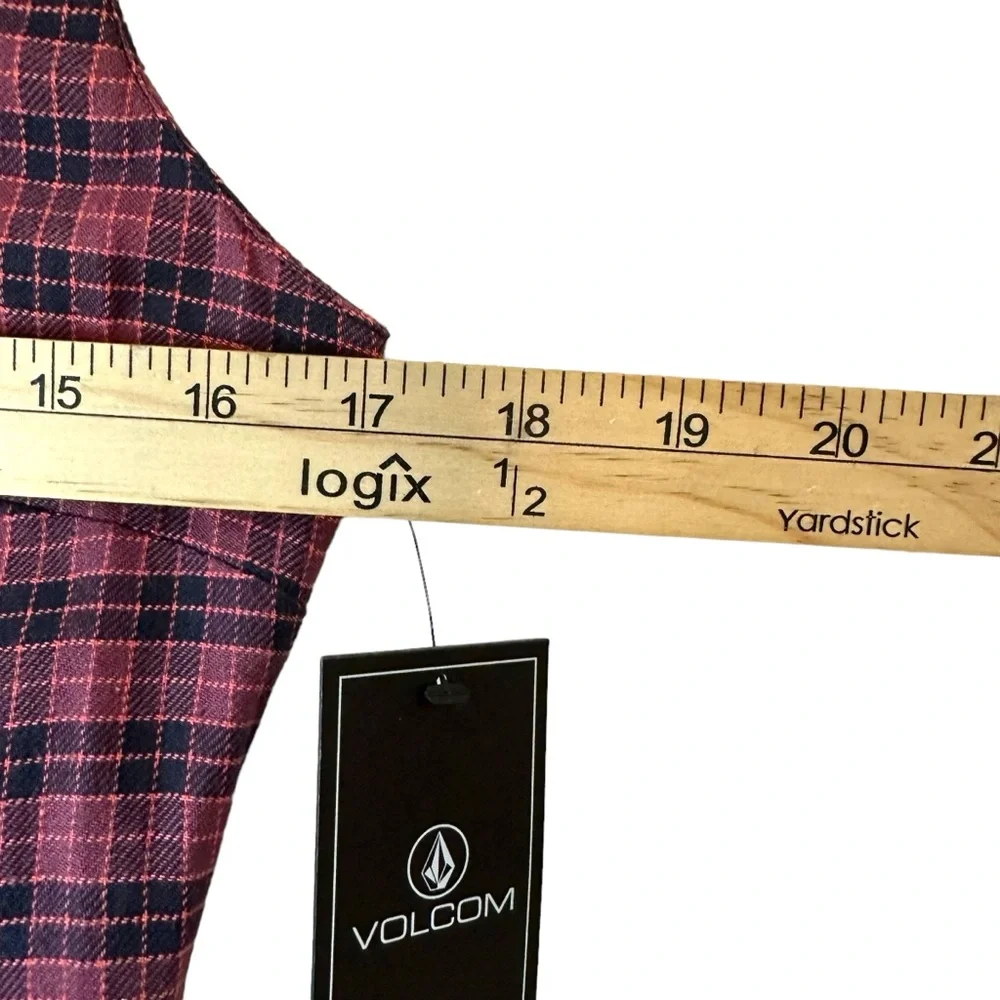 Volcom Plaid‎ Dress Size 8 Adjustable Straps